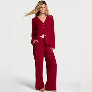 Victoria's Secret Burgundy Pajama Set